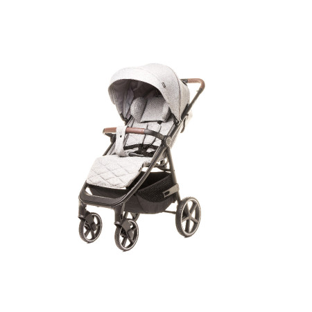 4 BABY Wózek spacerowy STINGER PRO MELANGE LIGHT GREY