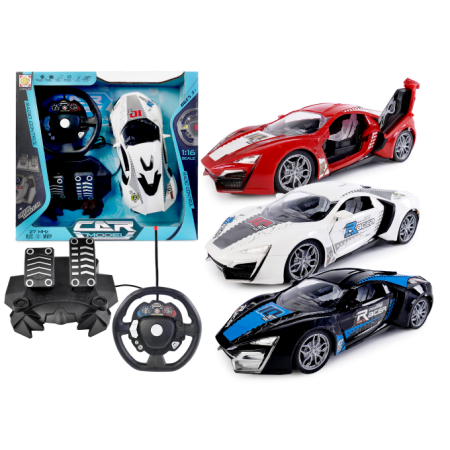 ARTYK 179846 Auto zdalnie sterowane z kierownicą i pedałami mix