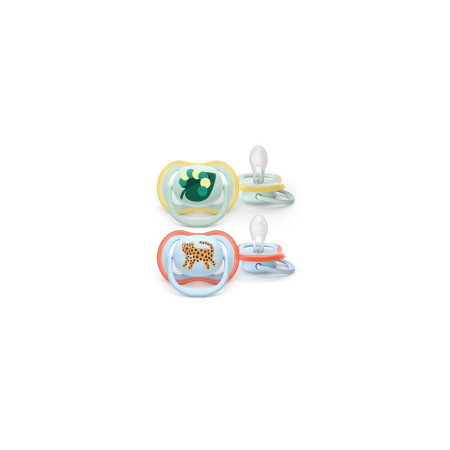 AVENT SCF087/02 Smoczek Ultra Air 0-6m listek/gepard