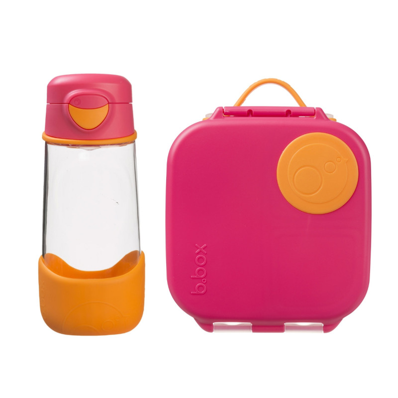 B.BOX 62412 Zestaw sportowy butelka tritanowa 450 ml + Mini Lunchbox Strawberry Shake