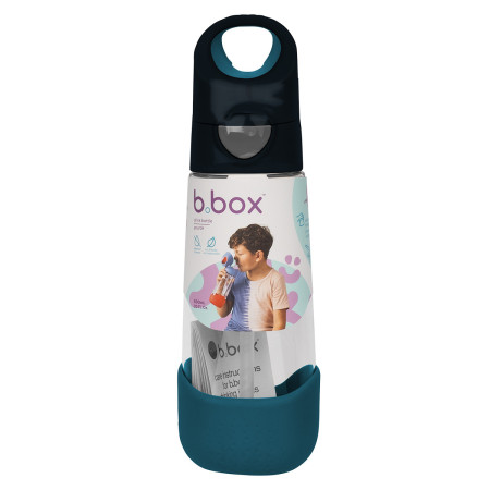 B.BOX BB001387 Butelka na wodę tritanowa ze słomką 600ml Night Vision