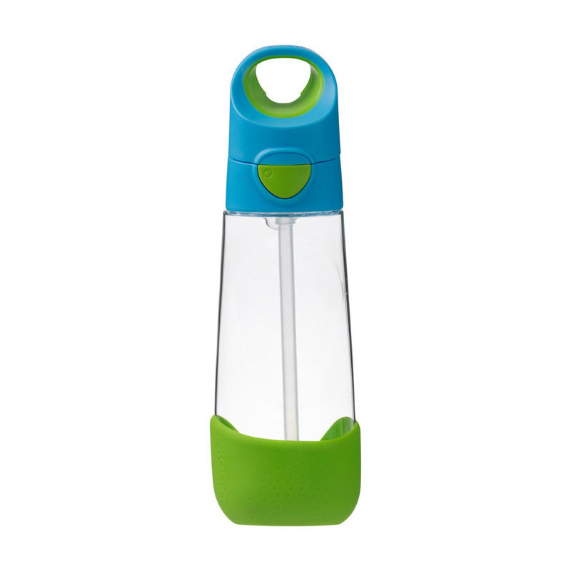 B.BOX BB00220 Butelka na wodę tritanową ze słomką 600ml Ocean Breeze