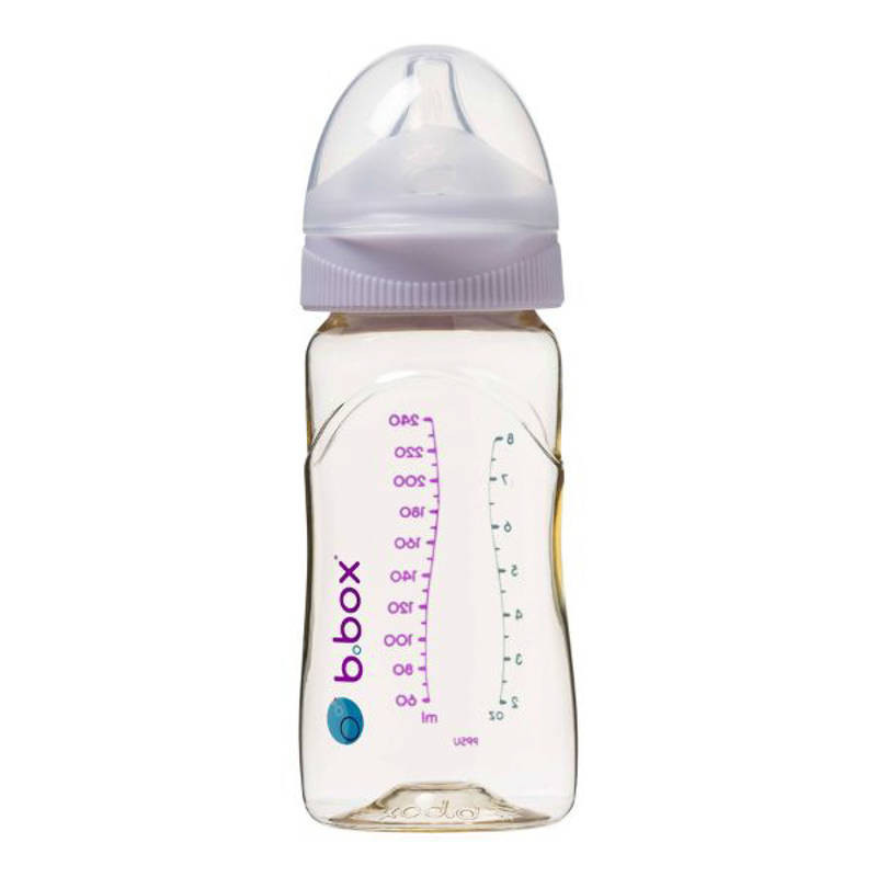 B.BOX BB00754 Butelka ze smoczkiem do karmienia niemowląt wykonana z PPSU 240 ml piwonia