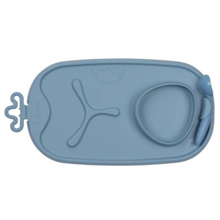 B.BOX BB101308 Roll+go zwijana mata do nauki samodzielnego jedzenia błękit