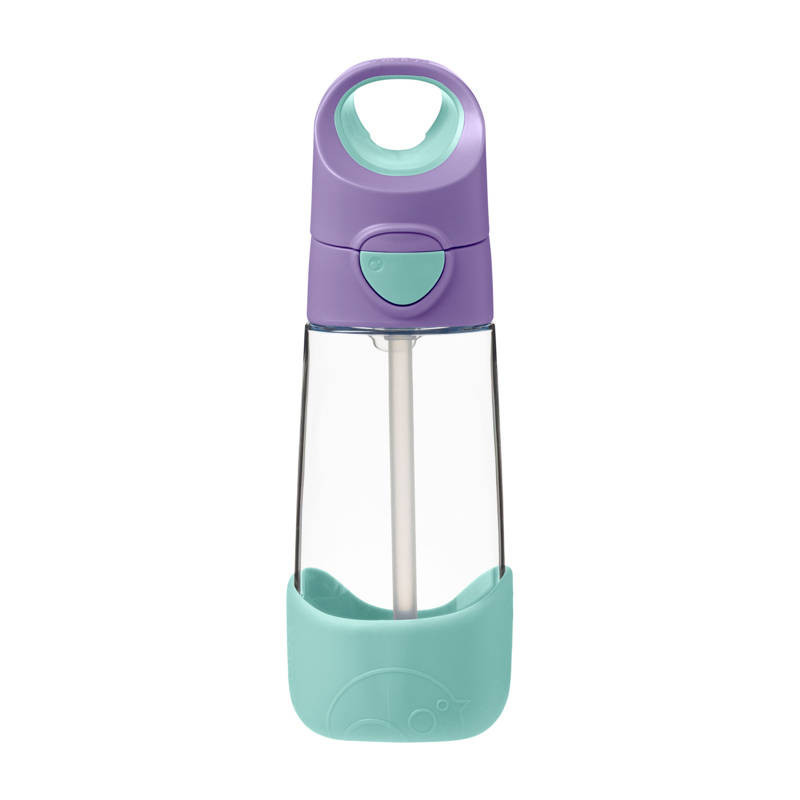 B.BOX BB500303 Butelka tritanowa ze słomką 450 ml Lilac Pop