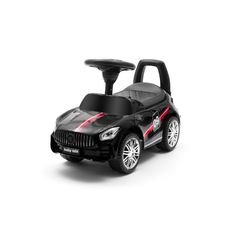 BABY MIX 45832 Dziecięcy jeździk z dźwiękiem RACER czarny