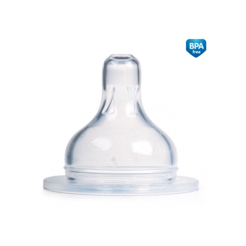 CANPOL 21/721 Smoczek do butelek szerokootworowych EasyStart silikon średni 1szt