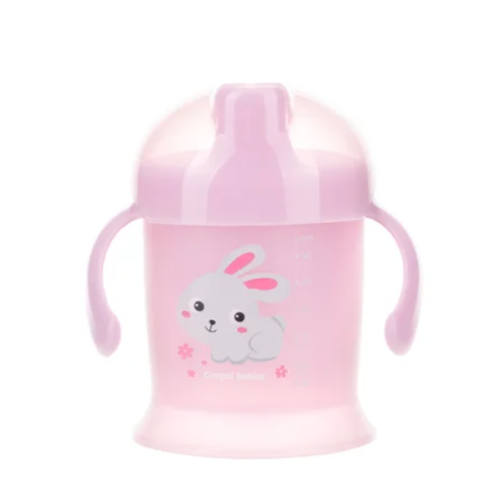 CANPOL 31/300 Kubek niekapek 200ml Bunny & company różowy