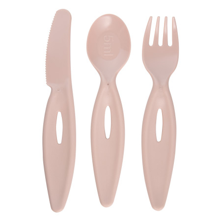 CANPOL 31/418 Zestaw sztućców - łyżka,widelac,nóż różowy
