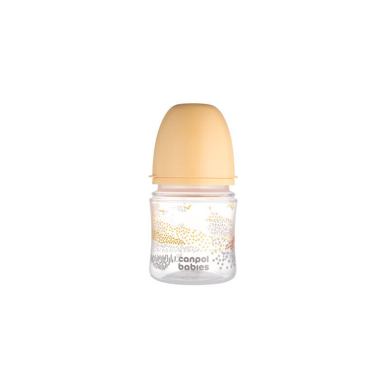 CANPOL 35/242 Butelka antykolkowa EasyStart 120ml MOUNTAINS beige