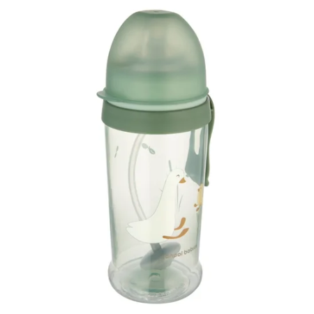 CANPOL 56/510_gre Bidon niekapek z rurką i odważnikiem 350ml GOOSE
