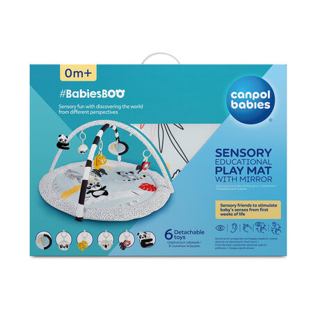 CANPOL 68/092 Sensoryczna mata edukacyjna z lusterkiem BabiesBoo