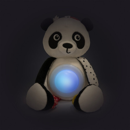 CANPOL 68/101 Pluszowa Panda z zawieszką pozytywką i lampką BabiesBoo