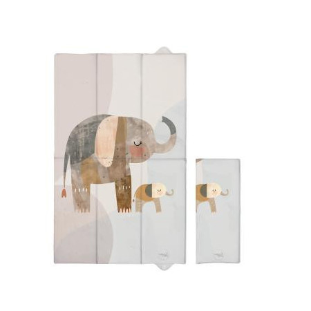 CEBA 307-000-781 Składana mata do przewijania duża 50x80 Basic Elephant Family