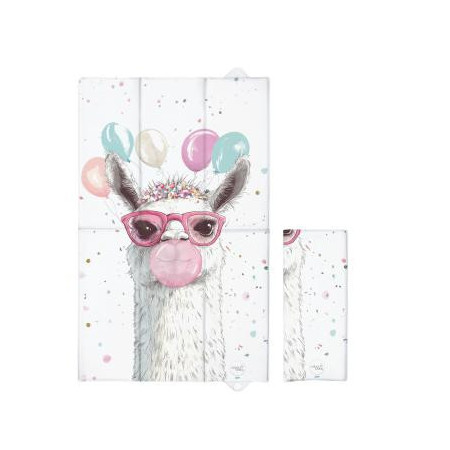 CEBA 307-000-782 Składana mata do przewijania duża 50x80 Basic Crazy Lama
