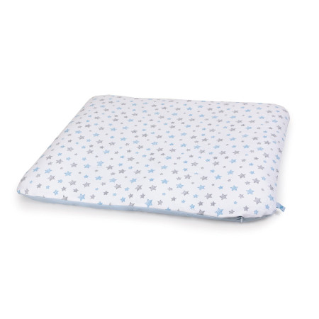 CEBA 848-626-603 Pokrowiec na przewijak miękki (75x72) 2 szt Grey Stars, Light grey+Blue Stars, Blue