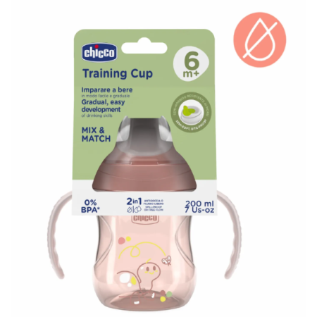 CHICCO 00006921150000 Kubek niekapek z twardym ustnikiem 200 ml 6m+