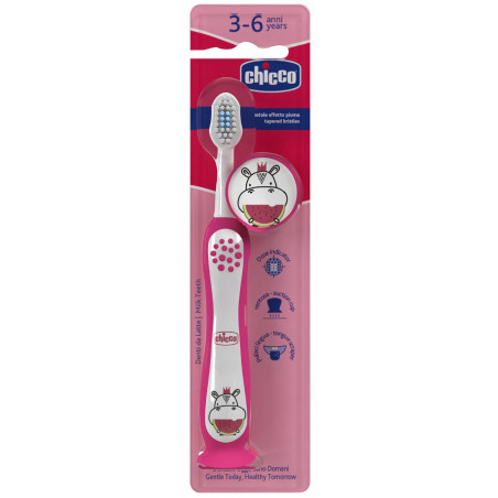 CHICCO 00012083000000 Szczoteczka do mycia zębów Hipcio 3-6l