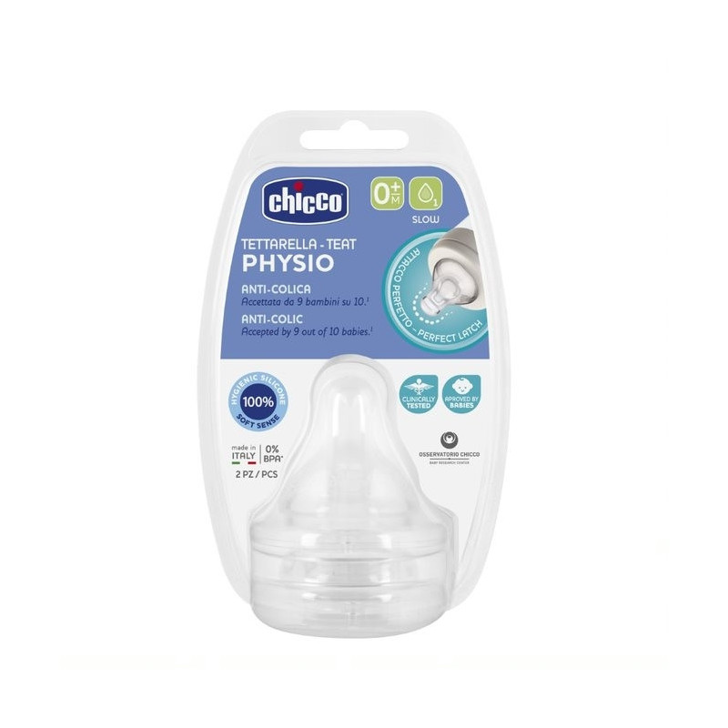 CHICCO 00020311000000 Smoczek PERFECT5 przepływ wolny 0m+ 2 szt