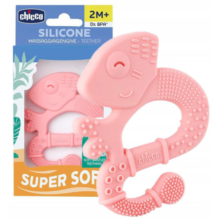 CHICCO 00028110100000 Gryzak miękki Jaszczurka 2m+ girl