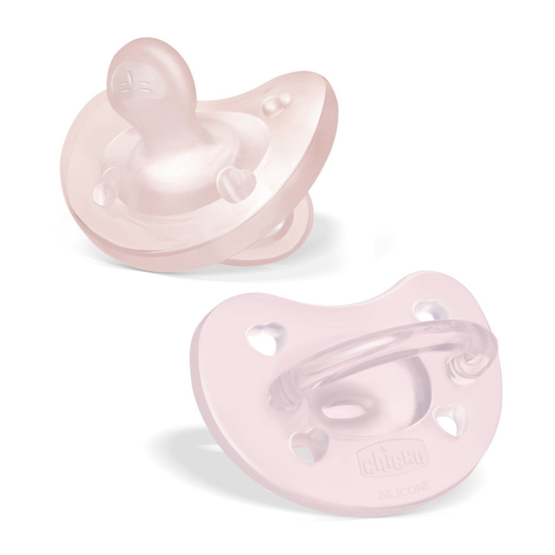 CHICCO 00073087110000 Smoczek PF SOFT pink 6-16m 2 szt