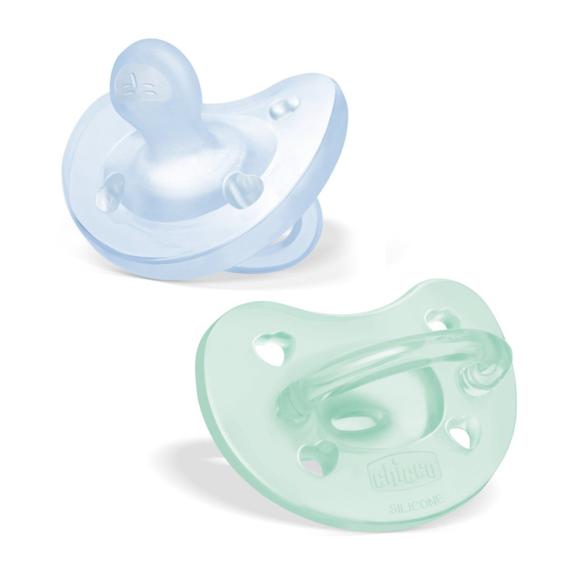 CHICCO 00073088210000 Smoczek PF SOFT blue 2-6m 2 szt
