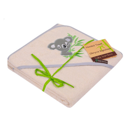 DUET BABY 727 Okrycie kąpielowe haft 100x100 BABY BAMBOO