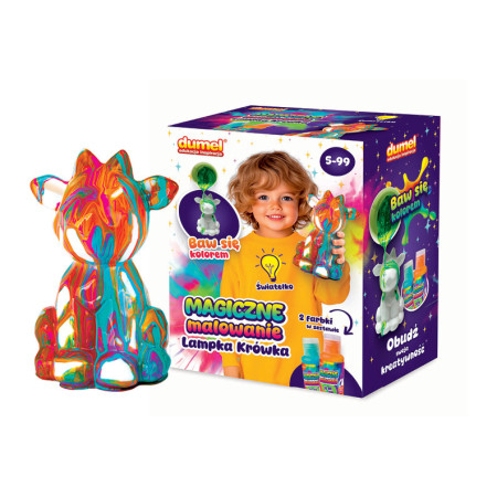 DUMEL DD 30618 Magiczne malowanie - lampka krówka