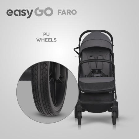 EASY GO Wózek dziecięcy FARO CLOUDY GRAY