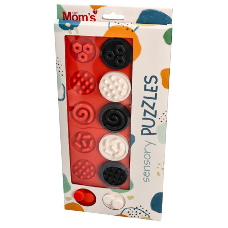 HENCZ 841 Puzzle sensoryczne kółeczka XL kontrastowe