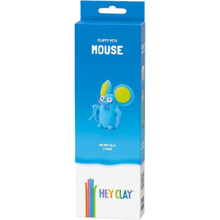 HEY CLAY HCL30116CEE Figurka Puchate zwierzaki Mysz 3 pak