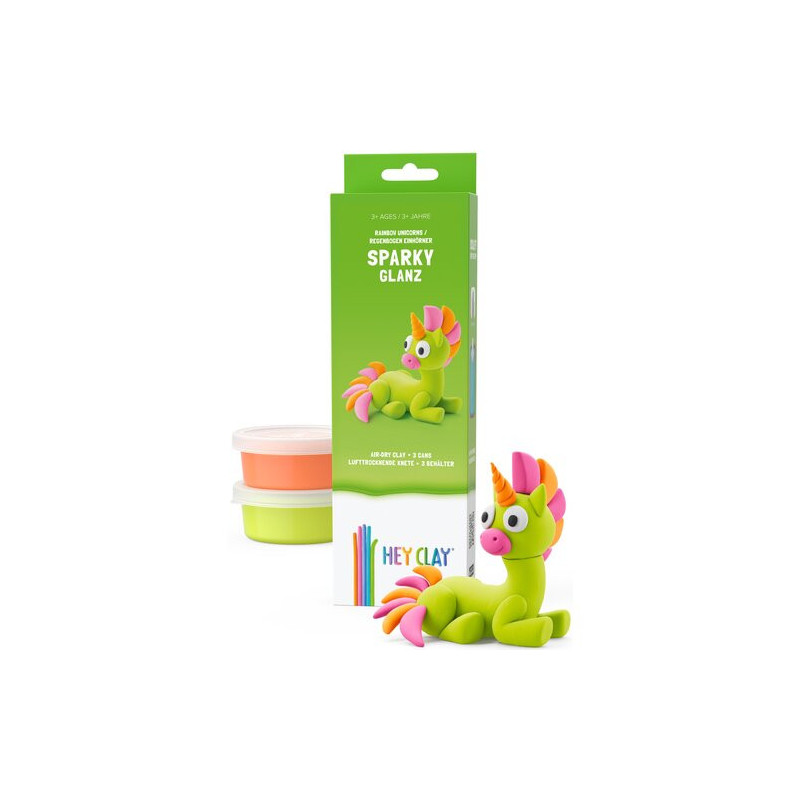 HEY CLAY HCL30139CEE Figurka Jednorożec Sparky 3 pak