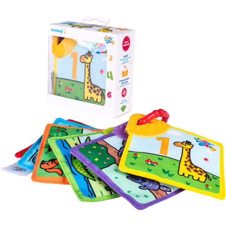 JOLLYBABY JB 80590 Książeczka - gryzaki zwierzęta