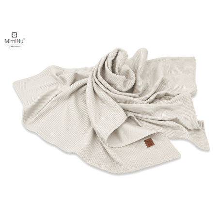 KIECZMERSKI Kocyk 75x100 cm MIMINU SOFT interlock bawełna 100% beż