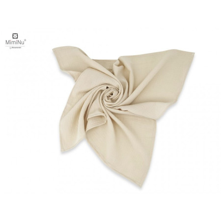 KIECZMERSKI Pieluszka 30x30 cm MUŚLIN bawełna 100% beż 2-pak