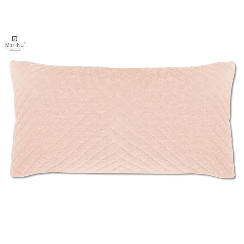 KIECZMERSKI Poduszka z poszewką VELVET pikowana 40x40/30x60 niebieska, łosoś PROMOCJA!