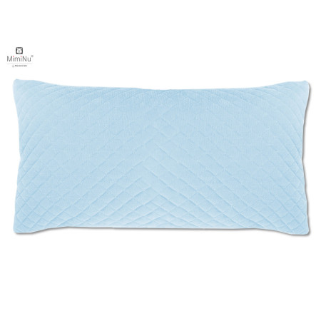 KIECZMERSKI Poduszka z poszewką VELVET pikowana 40x40/30x60 niebieska, łosoś PROMOCJA!