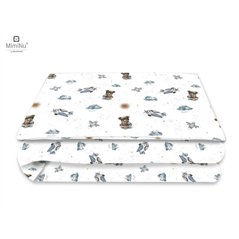 KIECZMERSKI Pościel C-2 100x135 cm MIMINU DESIGN Misie błękit bawełna 100%