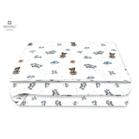 KIECZMERSKI Pościel C-2 100x135 cm MIMINU DESIGN Misie błękit bawełna 100%