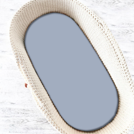KIECZMERSKI Prześcieradło jersey do wózka / gondolki z gumką 80x35 jeans
