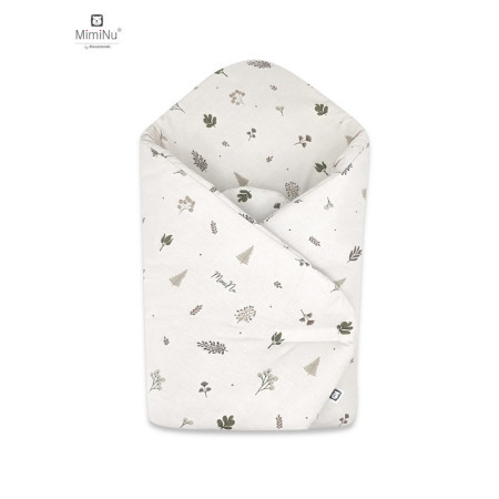 KIECZMERSKI Rożek usztywniony 75x75 cm MIMINU DESIGN Listki bawełna 100%
