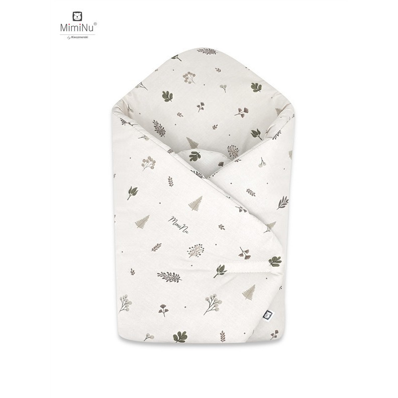 KIECZMERSKI Rożek usztywniony 75x75 cm MIMINU DESIGN Listki bawełna 100%