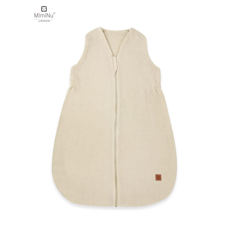 KIECZMERSKI Śpiworek letni AVI MUŚLIN bawełna 100% 74 cm, 0,5-1TOG ciepły beż
