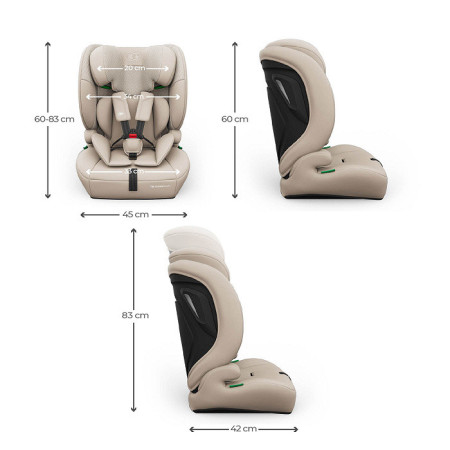 KINDERKRAFT Fotelik samochodowy COMFORT UP 2 PLUS i-Size beige