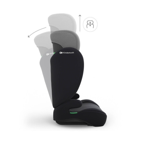 KINDERKRAFT Fotelik samochodowy I-SPARK 2 PLUS i-Size grey