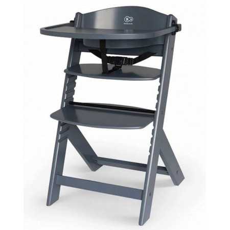 KINDERKRAFT Krzesełko do karmienia ENOCK FULL GREY 15187
