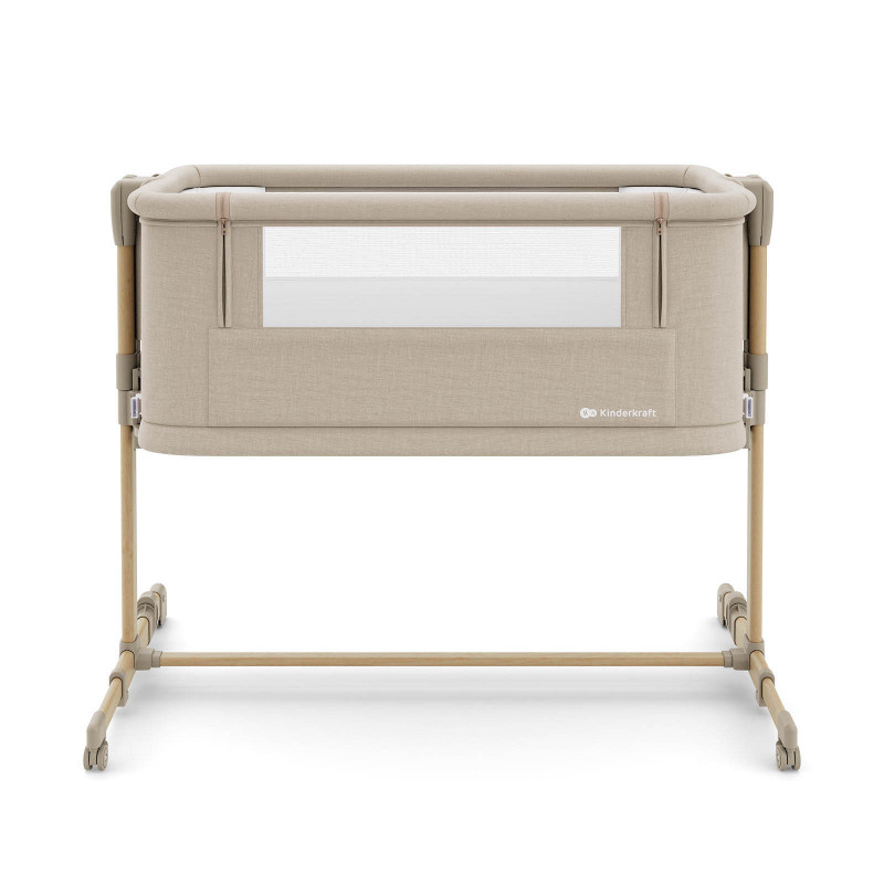 KINDERKRAFT Łóżeczko dostawne NESTEE GROW 2 beige wood