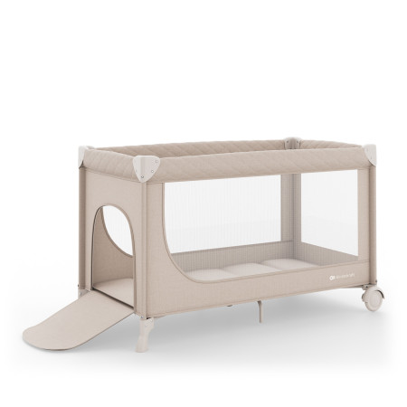 KINDERKRAFT Łóżeczko turystyczne LEODY UP beige with accessories