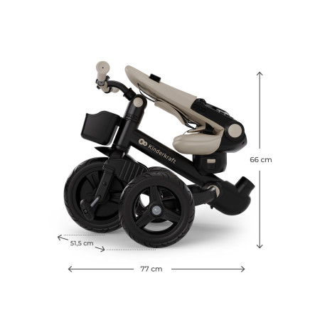 KINDERKRAFT Rowerek trójkołowy AVEO 2 Plus Beige
