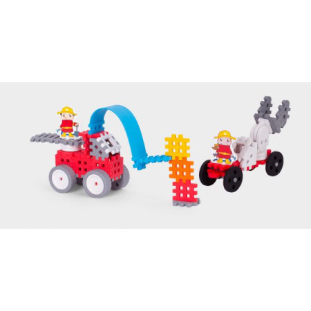MARIOINEX 903780 Klocki waffle mini Strażak mały (blister)